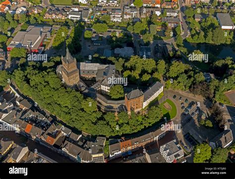 Schwanenburg Kleve center, Kleve, Niederrhein, North Rhine-Westphalia ...