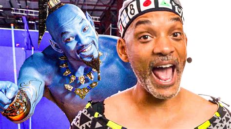 Will Smith as Genie Behind the Scenes - ALADDIN Bonus Clips (2019 ...