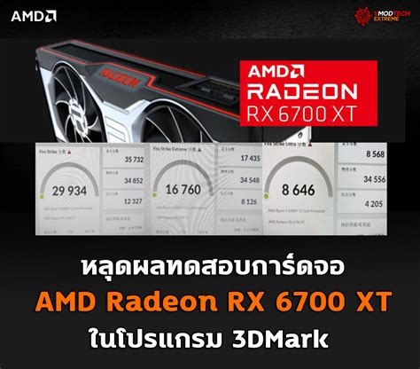 หลุดผลทดสอบการ์ดจอ AMD Radeon RX 6700 XT รุ่นใหม่ล่าสุดในโปรแกรม 3DMark | Vmodtech.com | Review ...