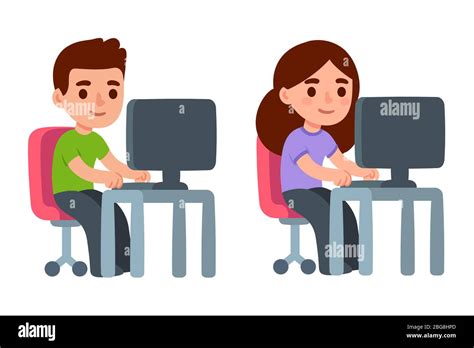 Man Using Computer Clipart For Kids