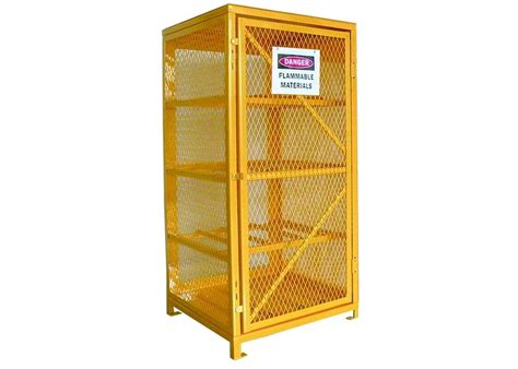 Industrial Wire Mesh Propane Tank Storage Cabinet , Oxygen Acetylene ...