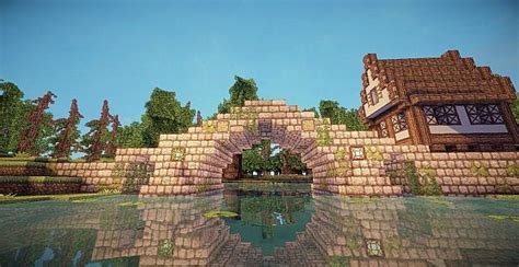 medieval bridge Minecraft Project | Minecraft houses, Minecraft projects, Minecraft