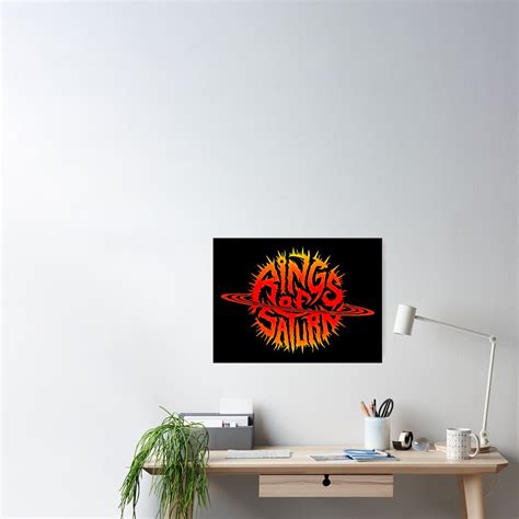 "Rings of Saturn Band Logo" Poster for Sale by SihnoXOnhis | Redbubble