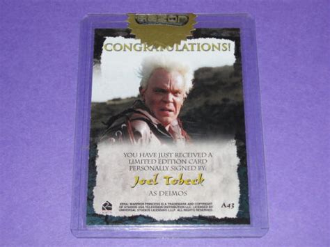 2003 Quotable Xena JOEL TOBECK #A43 Autograph SONS OF ANARCHY Lord of the Rings | eBay