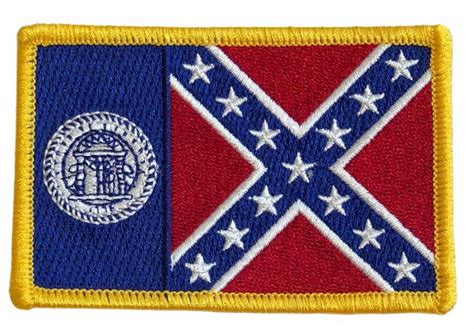 Old Georgia State Flag Patch - Georgia State Flag (Old and New Designs)