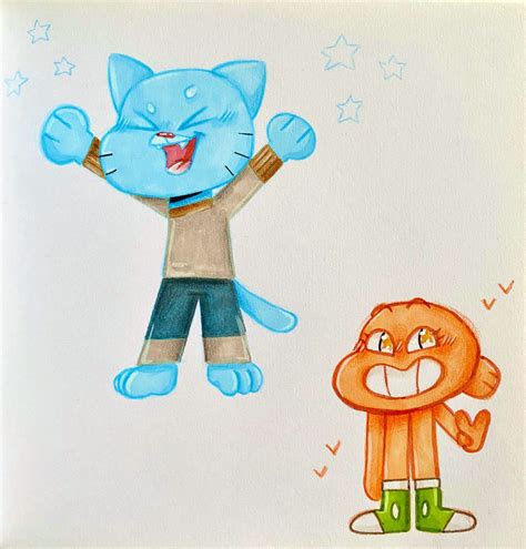 Gumball And Darwin by BennyTheBunny95 on DeviantArt