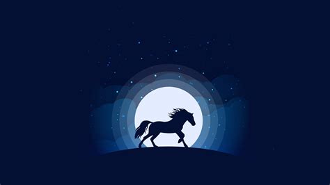 Horse Silhouette Digital Art Wallpaper,HD Animals Wallpapers,4k Wallpapers,Images,Backgrounds ...