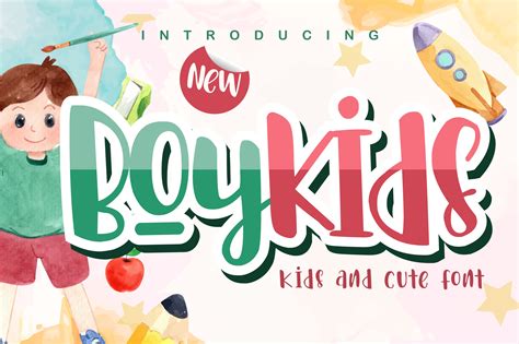 Boykids - Kids And Cute Font – Free Display Fonts, Fonts | pixelify.net