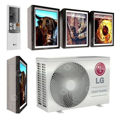 Air Conditioner LG Electronics A12FR Artcool Gallery 3D model ...