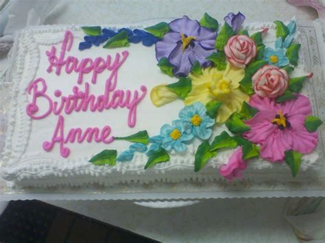 Happy Birthday Anne Cake | Birthday sheet cakes, Happy birthday cakes ...