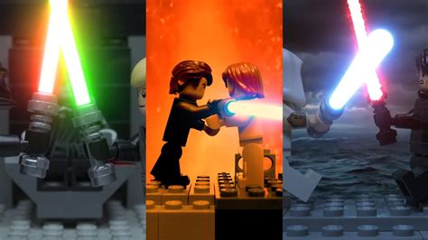 LEGO Star Wars Lightsaber Duel Choreography in a nutshell - YouTube