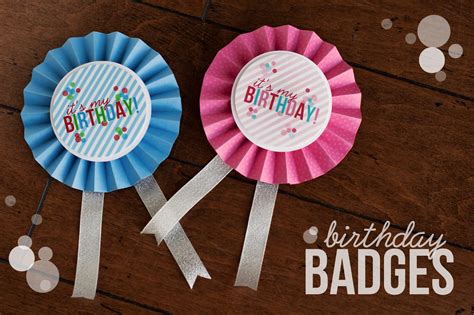 Happy Birthday Badge Printable - prop