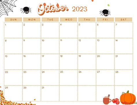 October 2023 Calendar digital, Printable - Etsy