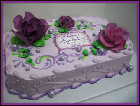 Birthday Cake Purple Rectangle Cake - bmp-syrop