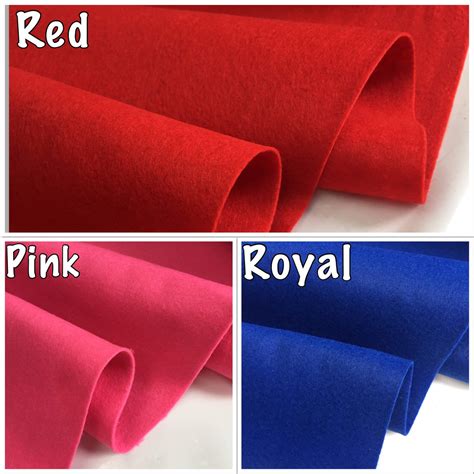 Felt Fabric Material Craft Plain Colours Polyester -102cm wide - Lush ...