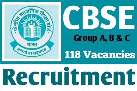 CBSE Recruitment 2024 Online Form For Group A, B, & C Various Posts ...