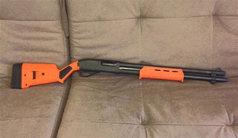 Remington 870 in Orange Magpul Furniture