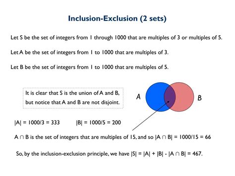 PPT - Inclusion-Exclusion Principle PowerPoint Presentation, free ...