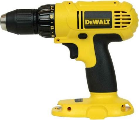 Dewalt DC759 18-Volt 1/2-Inch Cordless Drill/Driver - Yellow (Bare tool ...