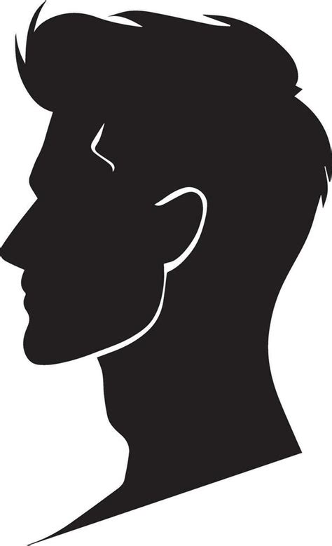 Man Profile vector silhouette illustration black color 27543168 Vector Art at Vecteezy