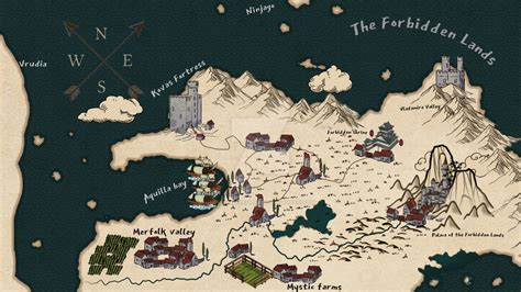 The Forbidden Lands world map by GreenEyedDemonKing on DeviantArt