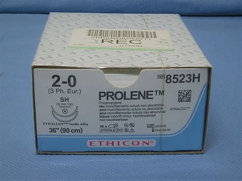 Ethicon 8523H Prolene Suture, Size 2-0, 36", SH taper, Double Armed - DA-Medical