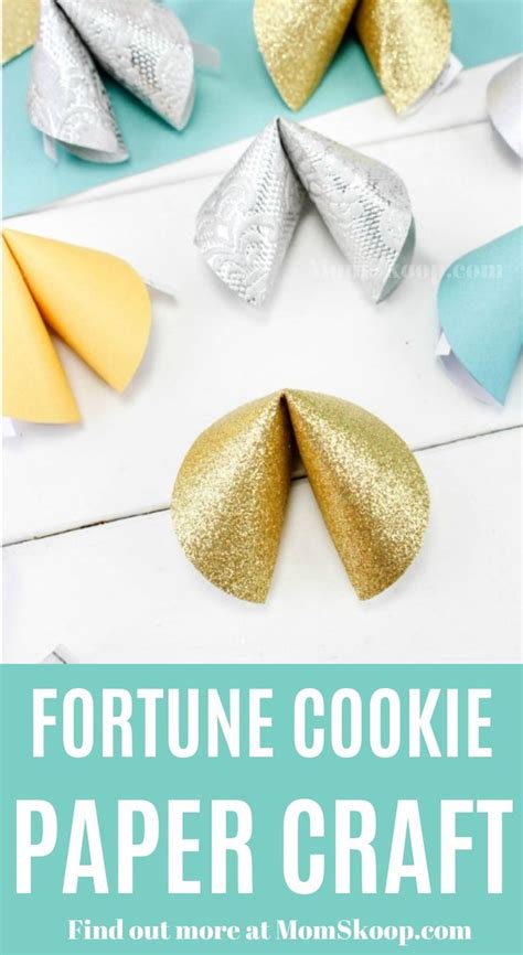 Fortune Cookie Paper Craft | Cookie craft, Fortune cookie, Paper crafts