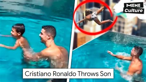 Cristiano Ronaldo Throws Son. Bravo Mateo - YouTube