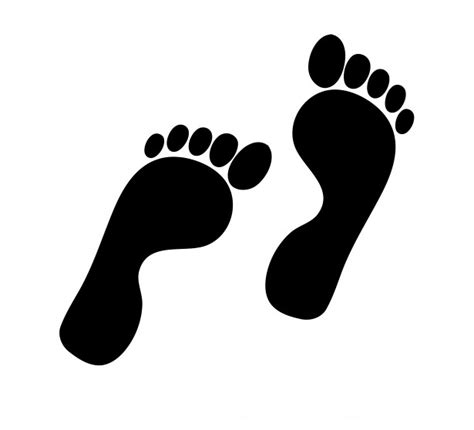 Footprints Silhouette Clipart Free Stock Photo - Public Domain Pictures