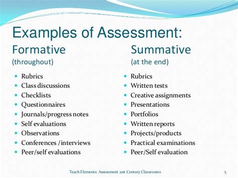 Formative And Summative Assessment