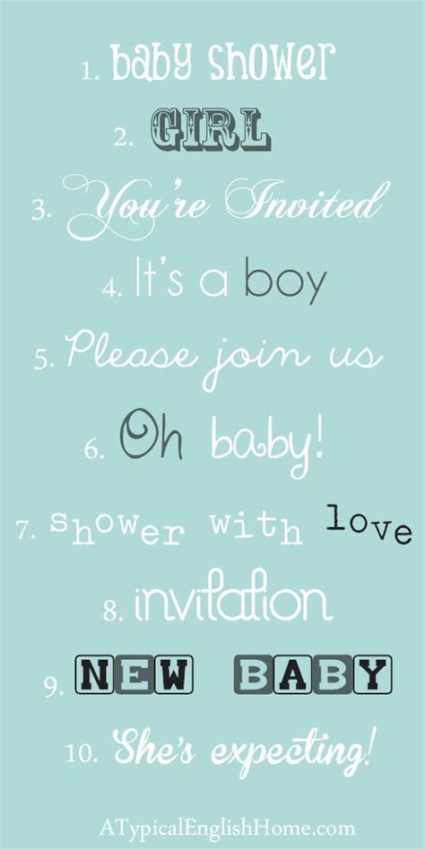 Best free fonts for baby showers, birth announcements, scrapbooking ...