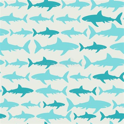 Shark seamless pattern stock vector. Illustration of background - 72062059