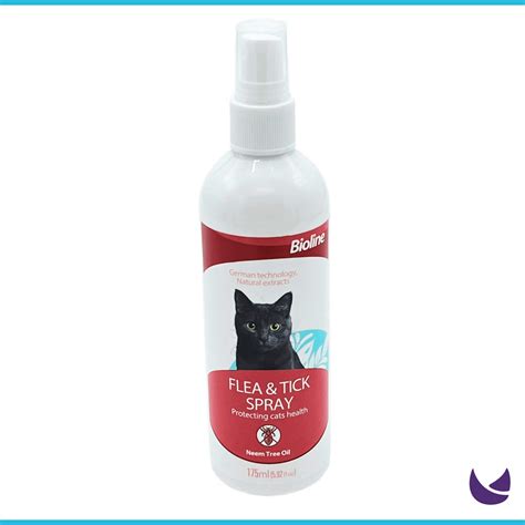 Bioline Flea and Tick Spray for Cats (175ml) - Chubby Meows