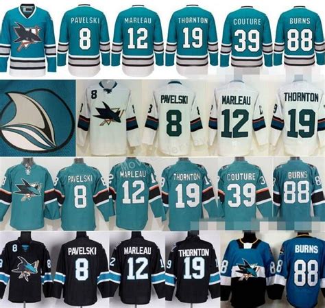 2019 San Jose Sharks Ice Hockey Jerseys Stadium Series 8 Joe Pavelski ...