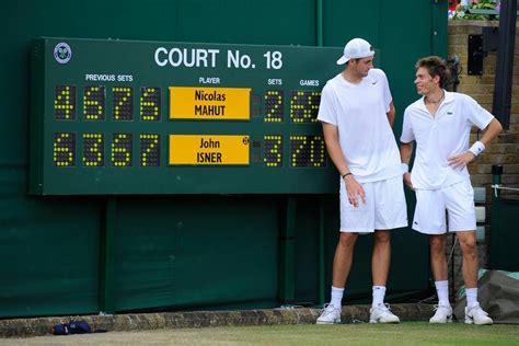 Isner vs Mahut : the longest tennis match ever !! #wimbledon #tennis #tennisrules | Tennis match ...