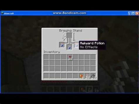 Minecraft - How To Make A Splash Potion Of Instant Healing - YouTube