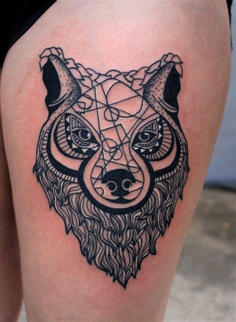 Abstract Wolf Tattoo Ideas - Flawssy