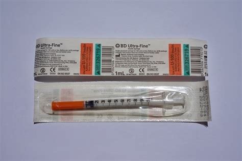 BD 1ml syringe - 27 gauge needle