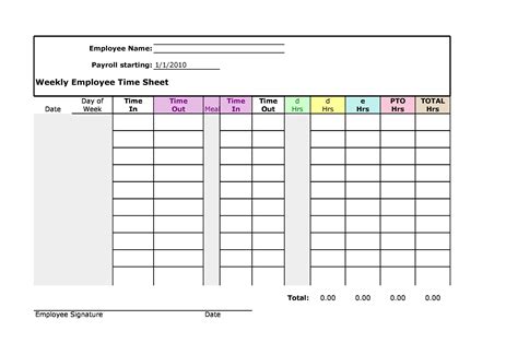 Weekly Timesheet Template Excel Forms Fillable Amp Printable Samples | Porn Sex Picture