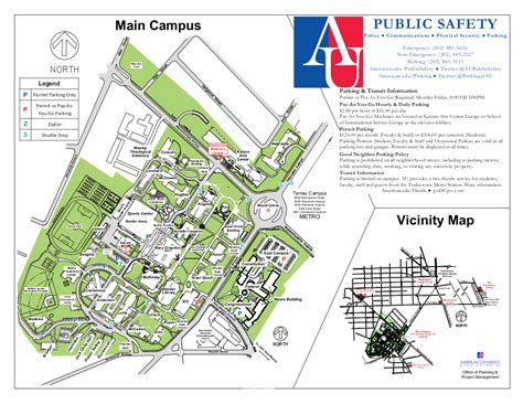 Map Of American University Campus - Ferry Map