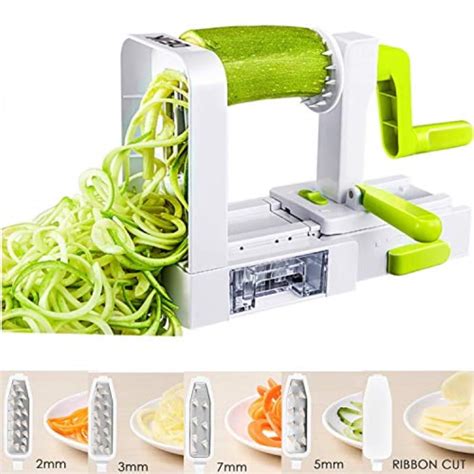 Spiralizer Vegetable Slicer, Deik Spiral Slicer 5 Blade, 2018 New Model ...