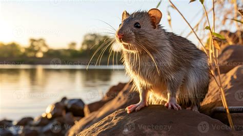 Close-up photo of a Cane Rat looking in their habitat. Generative AI 29898024 Stock Photo at ...