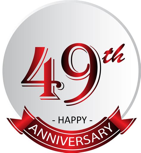 49th anniversary celebration label 13892413 PNG