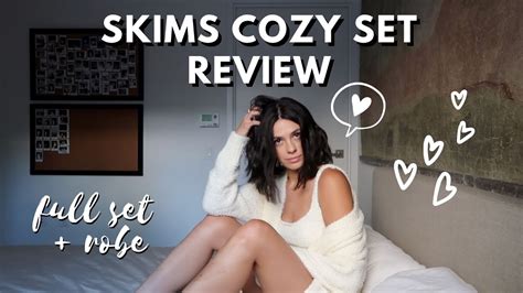 SKIMS COZY COLLECTION REVIEW - YouTube