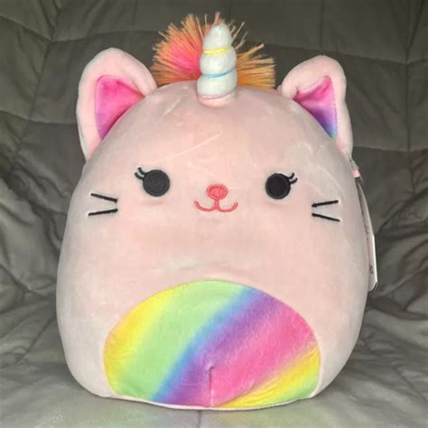 SQUISHMALLOW SABRINA THE Rainbow Cat/Unicorn Plush 8" Kellytoy Caticorn NWT £16.87 - PicClick UK