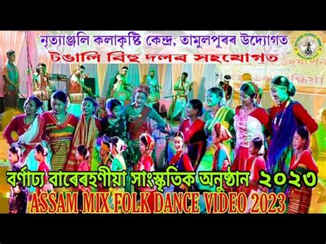 Tongali Bihu Dol Tamulpur//Assam Mix Folk Dance 2023//বাৰেৰহণীয়া জনগোষ্ঠীয় নাচৰ সাংস্কৃতিক ...