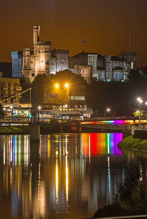 Inverness Castle and the River Ness at Night. Stock Image - Image of saint, 1057: 12395389