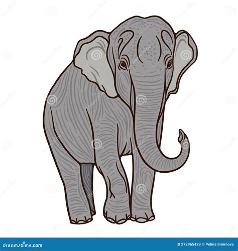 Red Book Asian Elephant Cartoon Color Vector Character Stock Vector ...