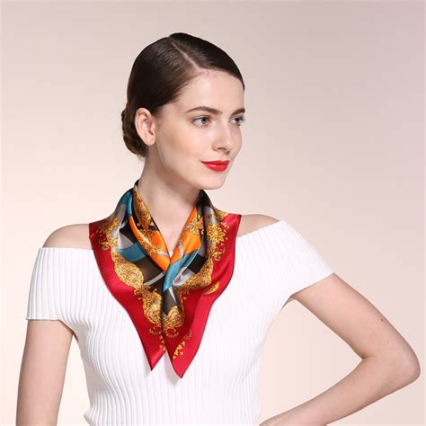 Chinese personality characteristics of elegant business gifts occupation silk scarf silk scarves ...