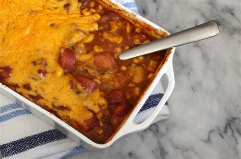 Beans and Hot Dog Casserole Recipe